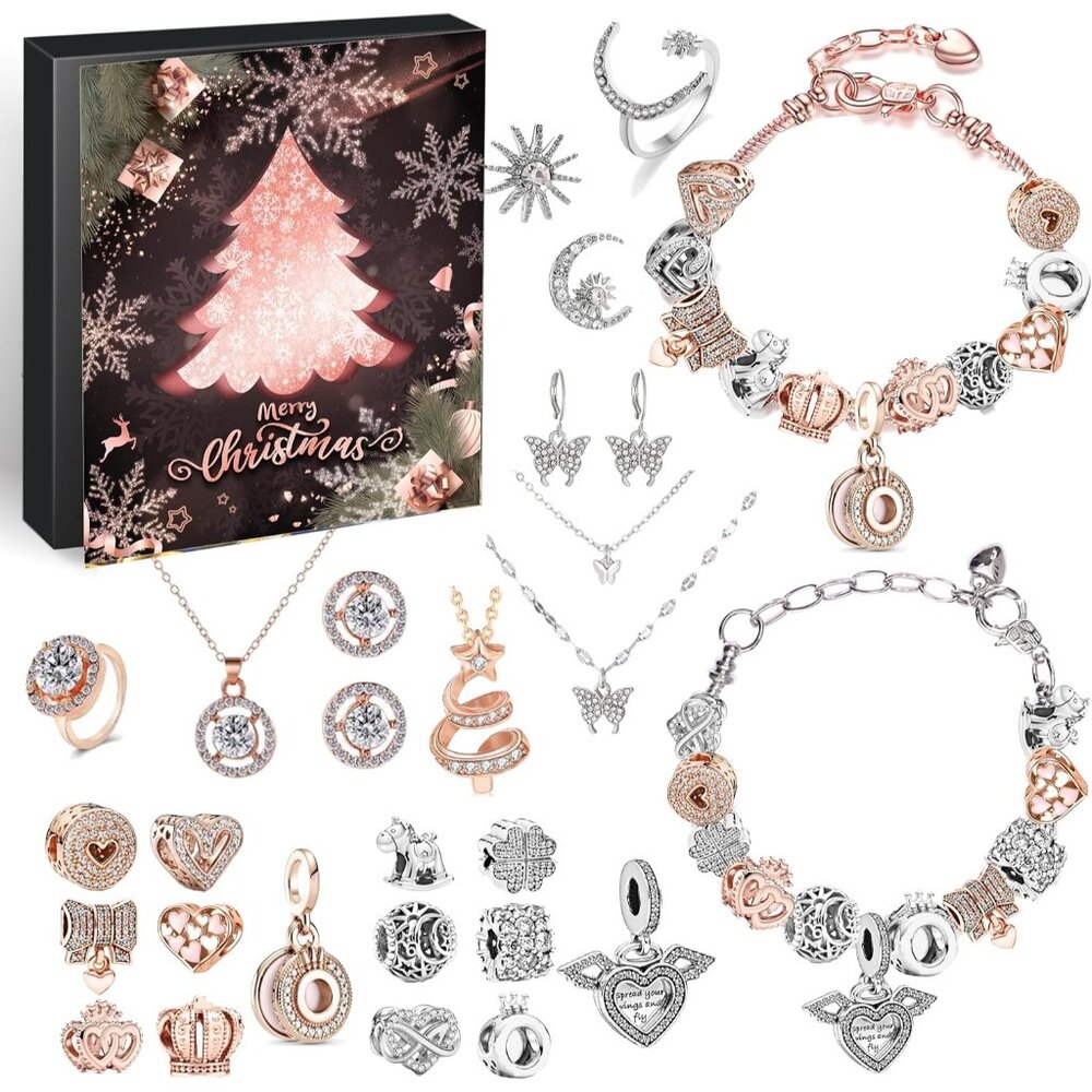 2025 Advent Calendar Christmas For Women, Jewelry Advent Calendar,Fashion Bracel